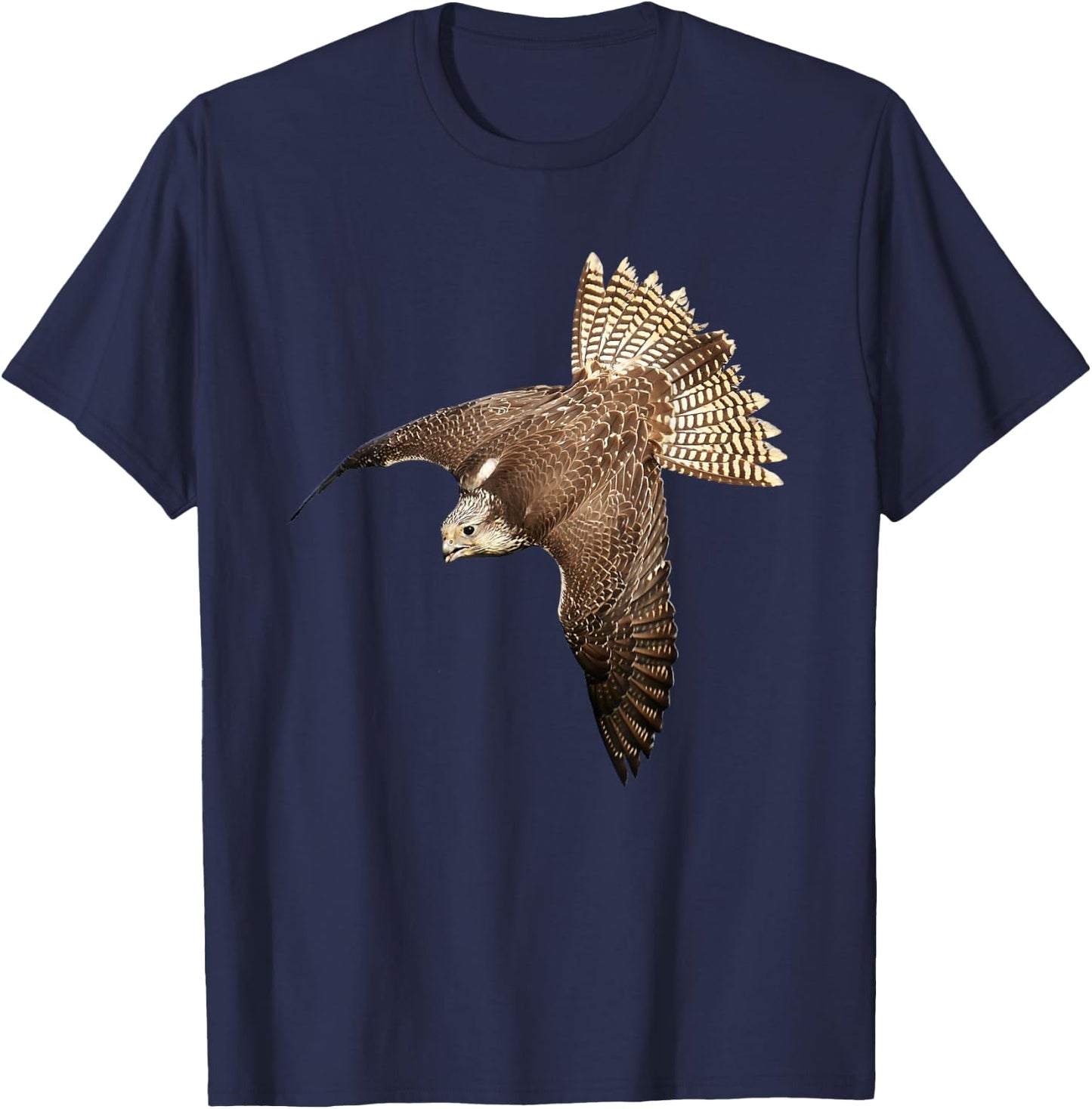 Beautiful Falcon Raptor Flight Bird of Prey for Falconer T-Shirt - T-Shirt | Navy
