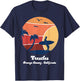 Trestles Orange County California Surfing Vintage Surfer Sun T-Shirt - T-Shirt | Navy