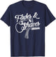 Best Cool Distressed Barber Gift - Grunge Fades and Shaves T-Shirt - T-Shirt | Navy