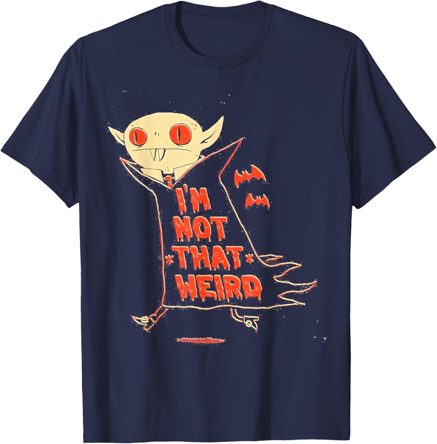 2026 Vampire I’m Not That Weird T-Shirt - T-Shirt | Navy