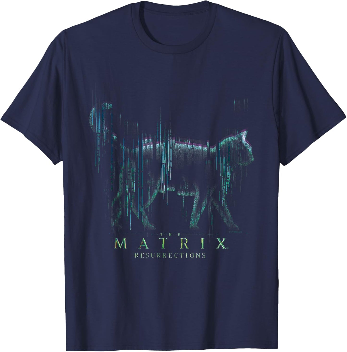 The Matrix 4 Techno Cat T-Shirt - T-Shirt | Navy