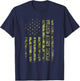 Proud Army Uncle Shirt American Flag Camouflage Military Men T-Shirt - T-Shirt | Navy