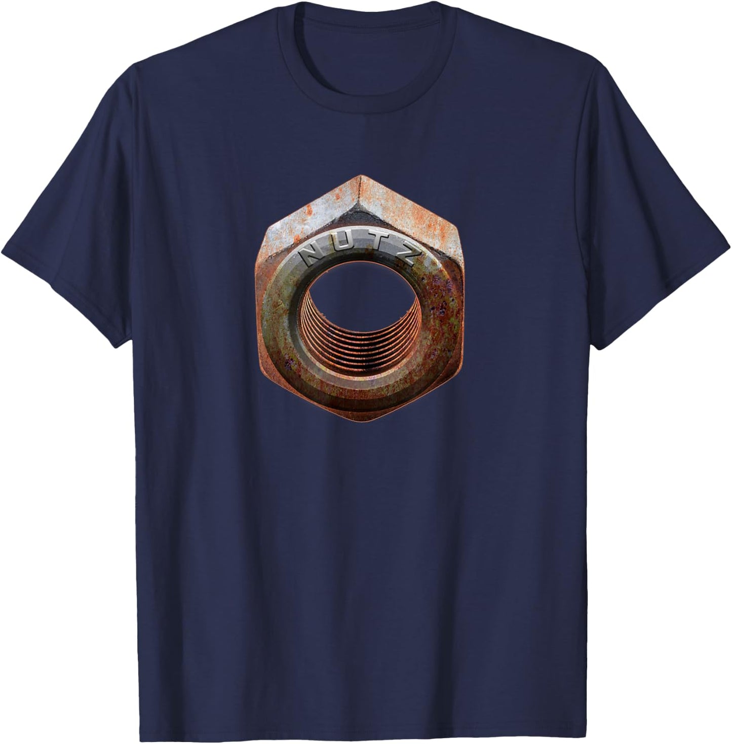 Rusty Old Nuts and Bolts T-Shirt - T-Shirt | Navy
