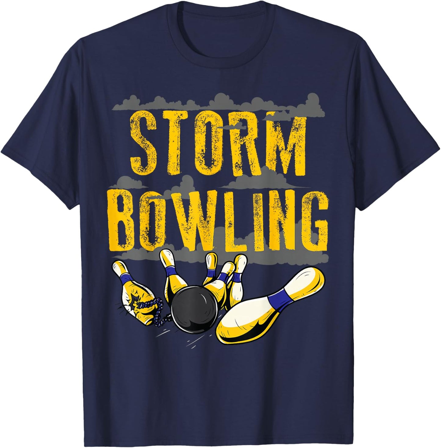 Storm Bowling Funny Matching Bowling Team Shirts T-Shirt - T-Shirt | Navy