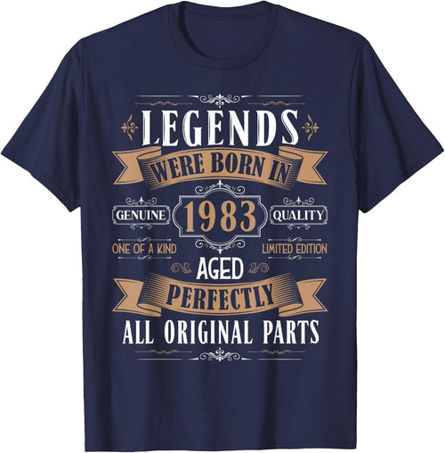 Legends Born in 1983 42nd Birthday 42 Years Old Bday Men