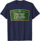 Drinks Well With Others - Funny St Patrick's Day Beer Label T-Shirt - T-Shirt | Navy