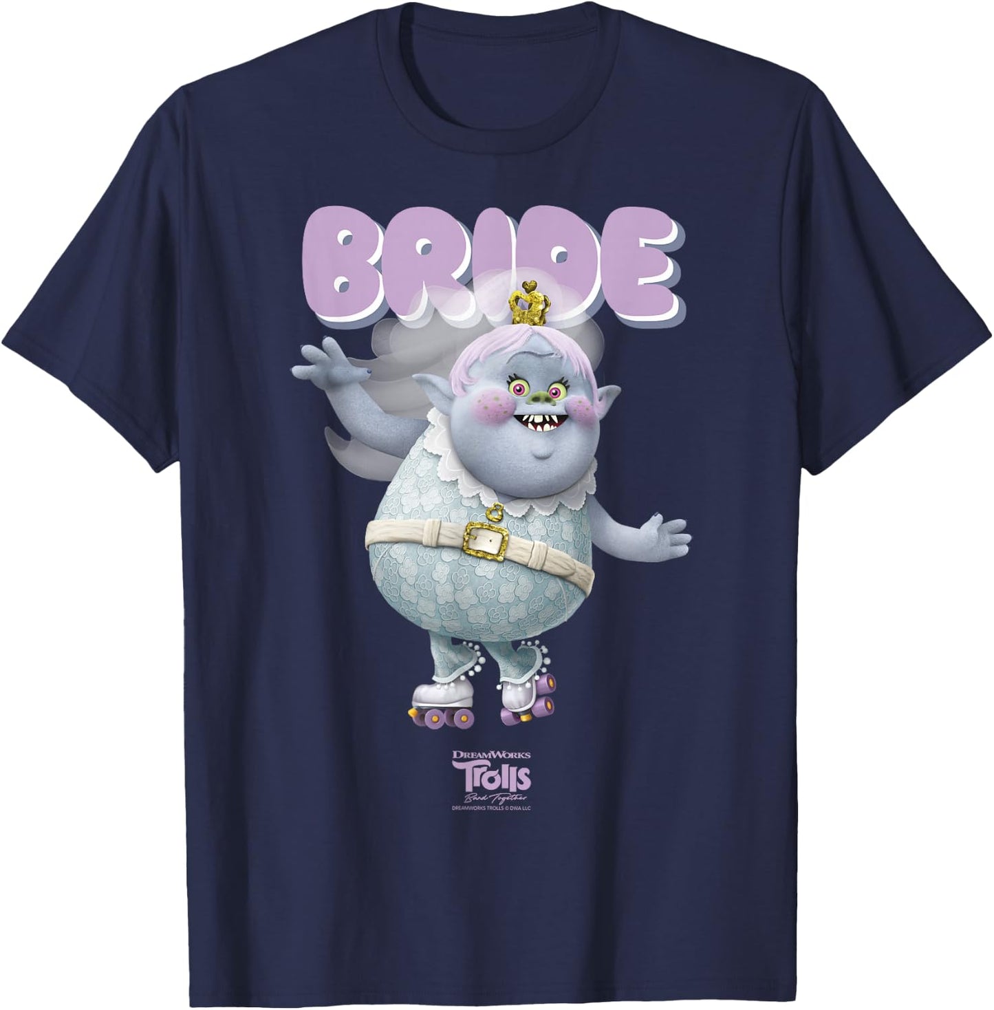 DreamWorks Trolls Band Together Bride Bridget T-Shirt - T-Shirt | Navy