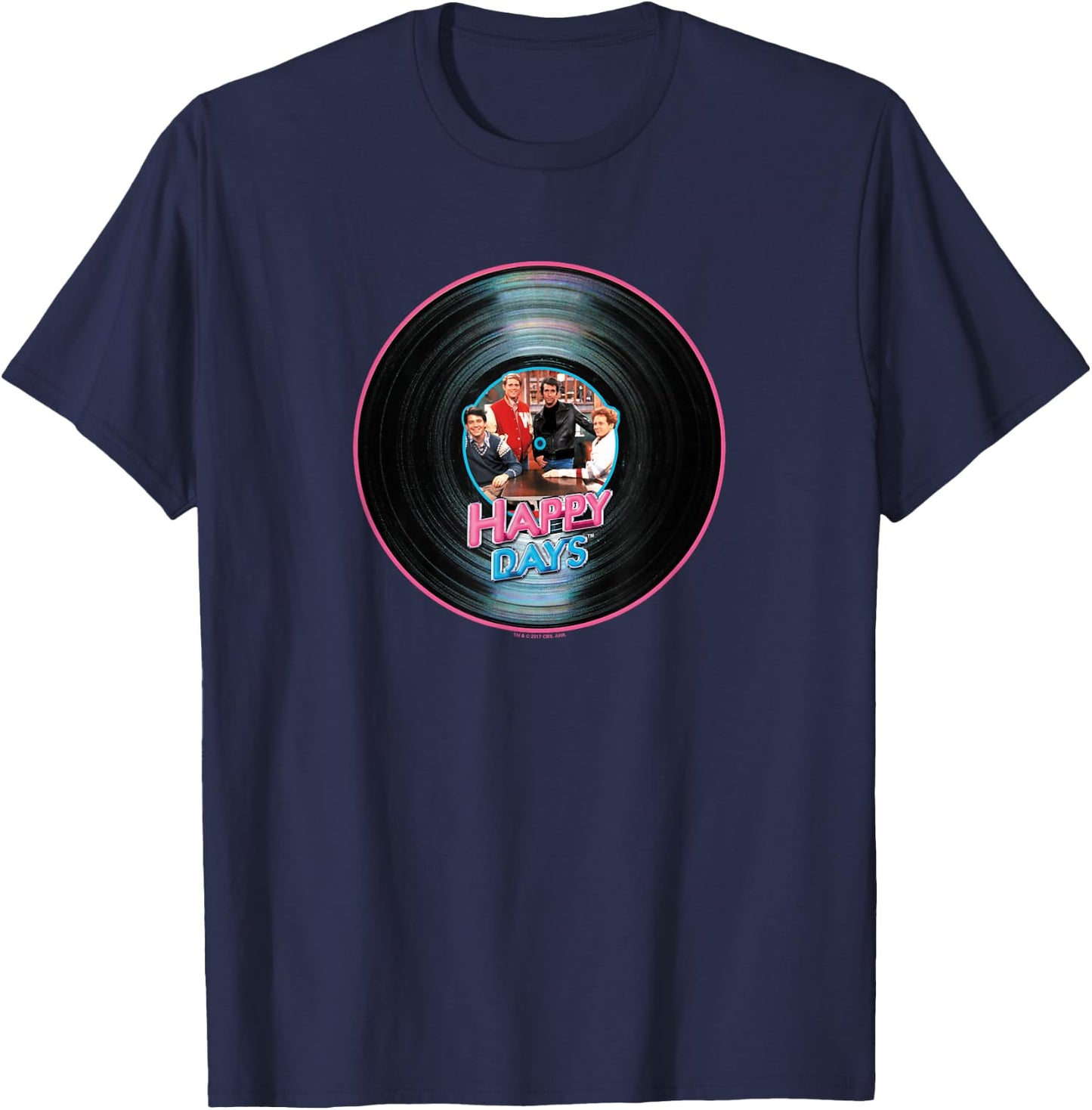 Happy Days On The Record T-Shirt - T-Shirt | Navy