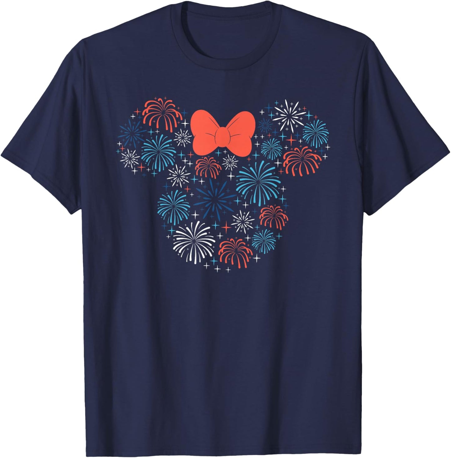 Disney Minnie Mouse Fireworks Americana Small T-Shirt - T-Shirt | Navy