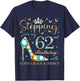 Stepping Into My 62nd Birthday With God's Grace and Mercy T-Shirt - T-Shirt | Navy