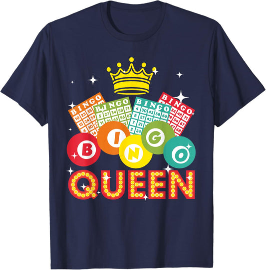 Cute Bingo Designs Mom Bingo Lovers Casino Players Small T-Shirt - T-Shirt | Navy