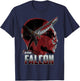 Marvel Infinity War Falcon Big Head Profile Graphic T-Shirt - T-Shirt | Navy
