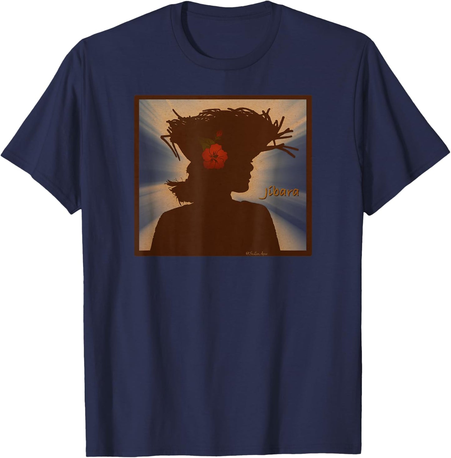 Jibara Puerto Rico Boricua Proud T-Shirt - T-Shirt | Navy
