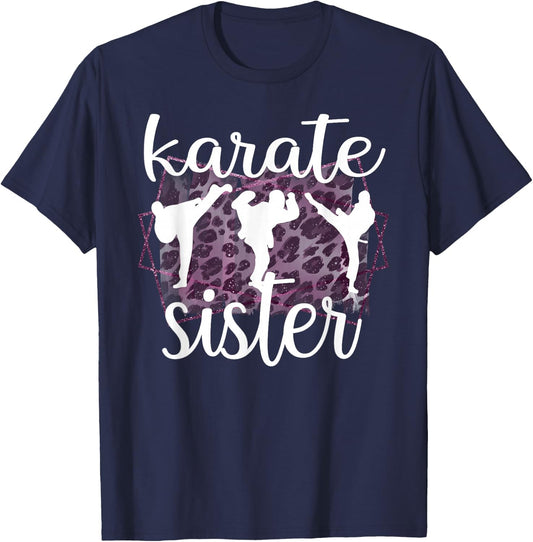 Best Karate Sister Proud Karate Sis T-Shirt - T-Shirt | Navy