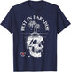 Memento Mori Shirt - Rest in Paradise - Latin Tattoo Graphic T-Shirt - T-Shirt | Navy