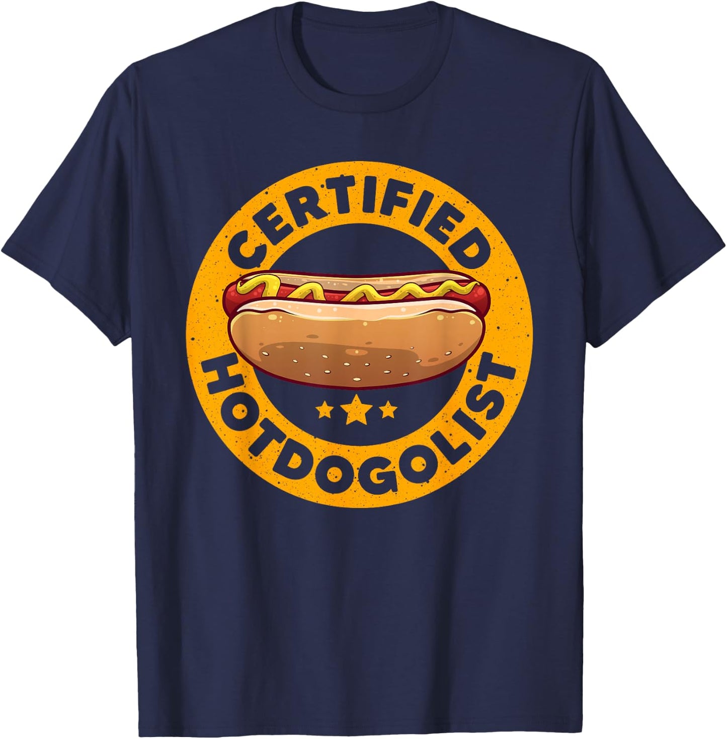 Cool Hot Dog Design Women Boys Sausage Hot Dog Lover T-Shirt - T-Shirt | Navy