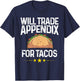 Funny Appendix Gift Men Women Cool Appendix Cancer Surgery T-Shirt - T-Shirt | Navy