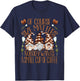 Funny Coffee Lover Quote Who Loves Coffee & Gnomes T-Shirt - T-Shirt | Navy