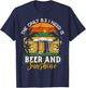 The Only BS I Need Is Beers and Sunshine Retro Beach Men Women T-Shirt - T-Shirt | Navy