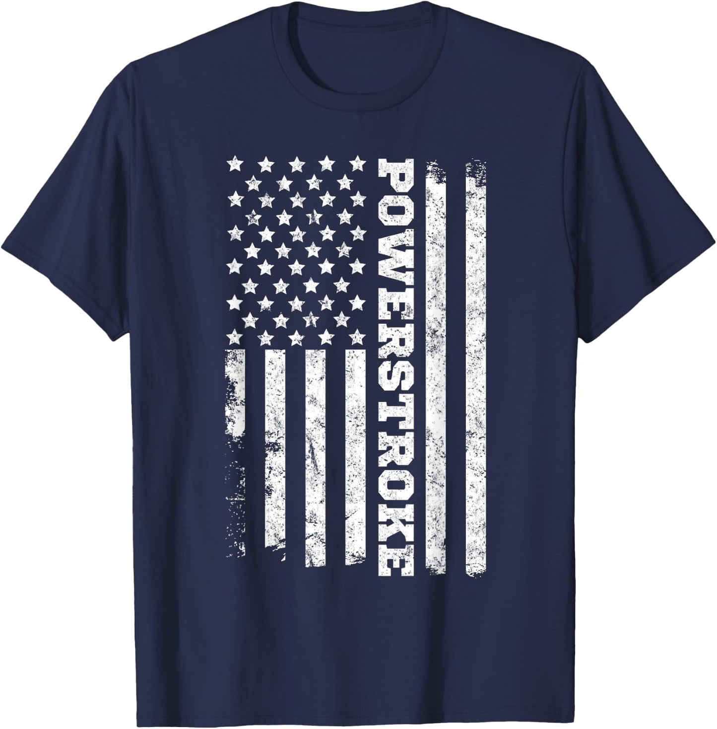 American Flag Powerstroke T-Shirt - T-Shirt | Navy