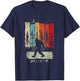 Bigfoot Night Moon Shirt Believe Sasquatch Retro Men Kids T-Shirt - T-Shirt | Navy