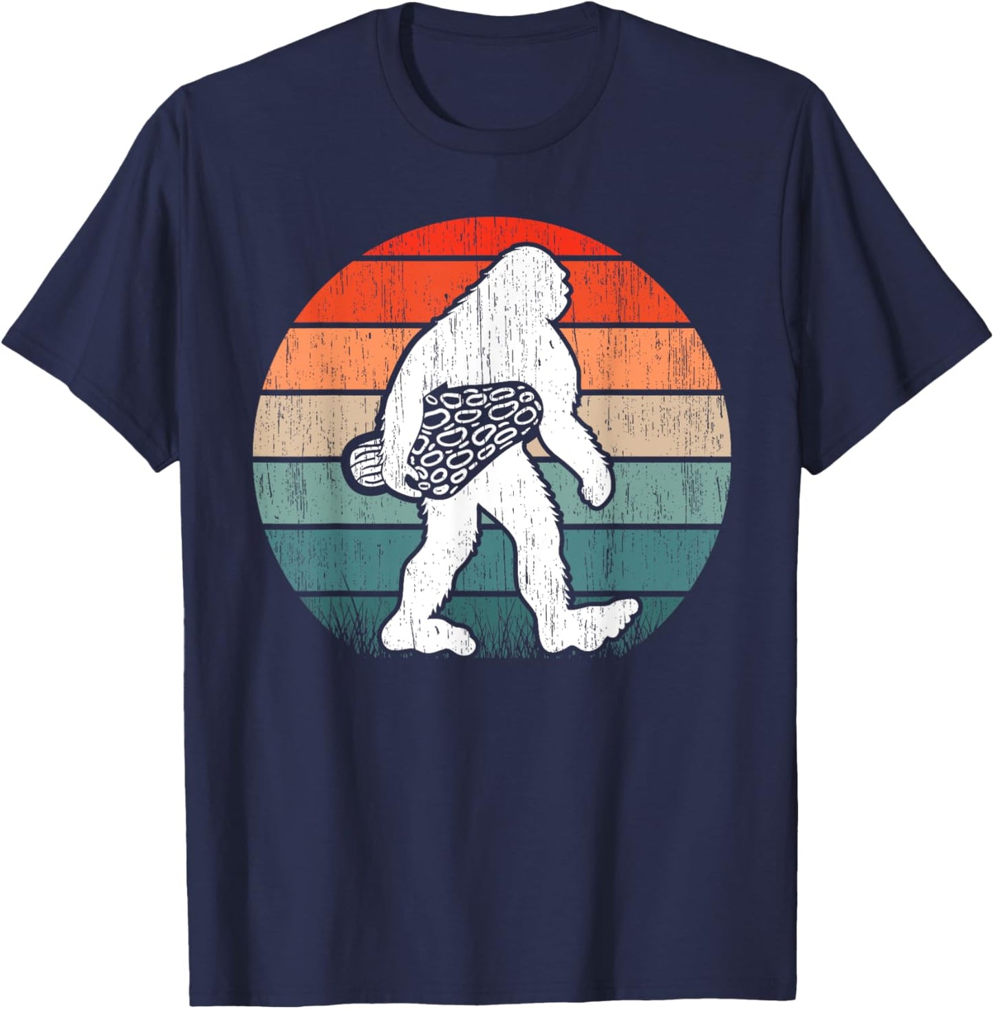 Bigfoot Morel Mushroom Foraging Mycology Shroom Hunting T-Shirt - T-Shirt | Navy