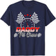 Daddy Pit Crew Race Car Birthday Family Racing Adult Women T-Shirt - T-Shirt | Navy