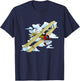 Vintage Aviation Biplane T-Shirt - T-Shirt | Navy