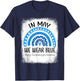 Rainbow May We Wear Blue Myalgic Encephalomyelitis Awareness T-Shirt - T-Shirt | Navy