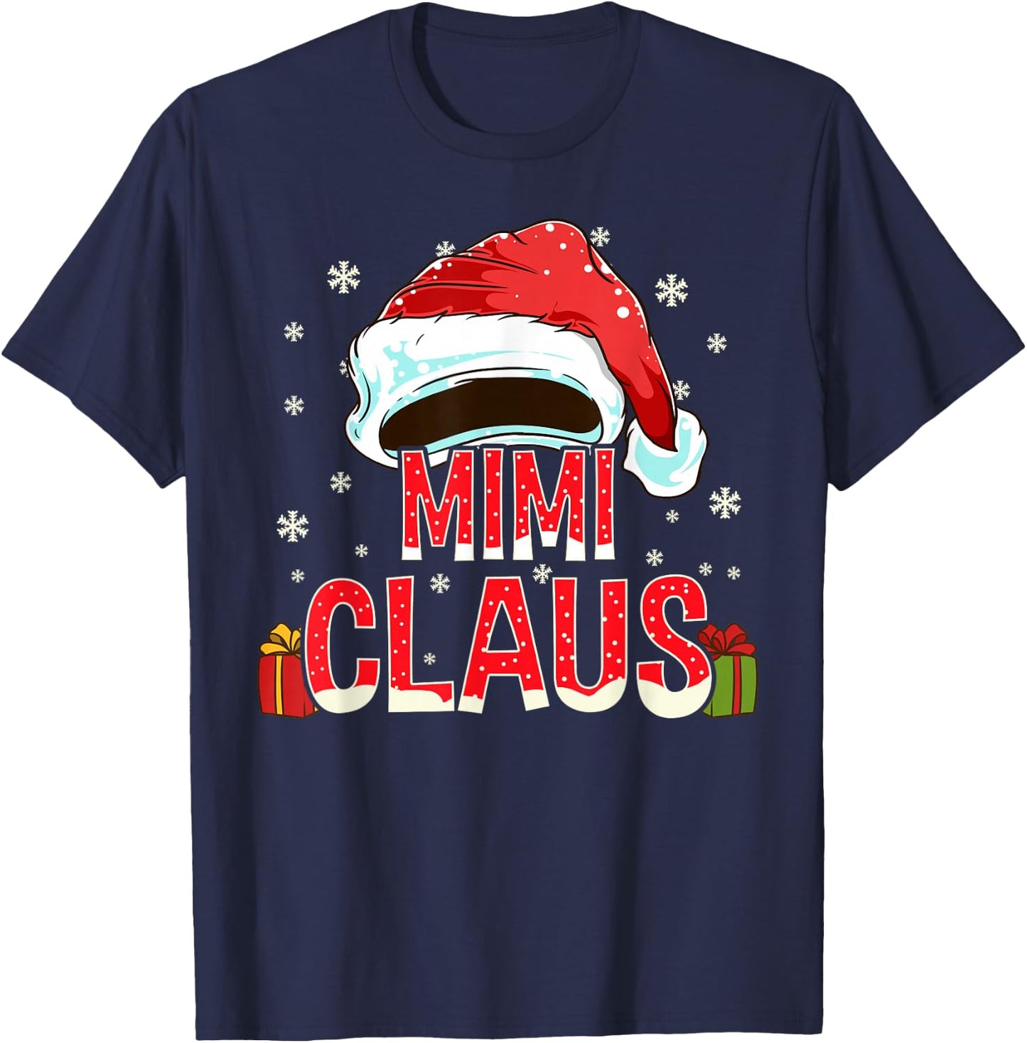 Mimi Claus Shirt Group Gifts Matching Family Christmas T-Shirt - T-Shirt | Navy