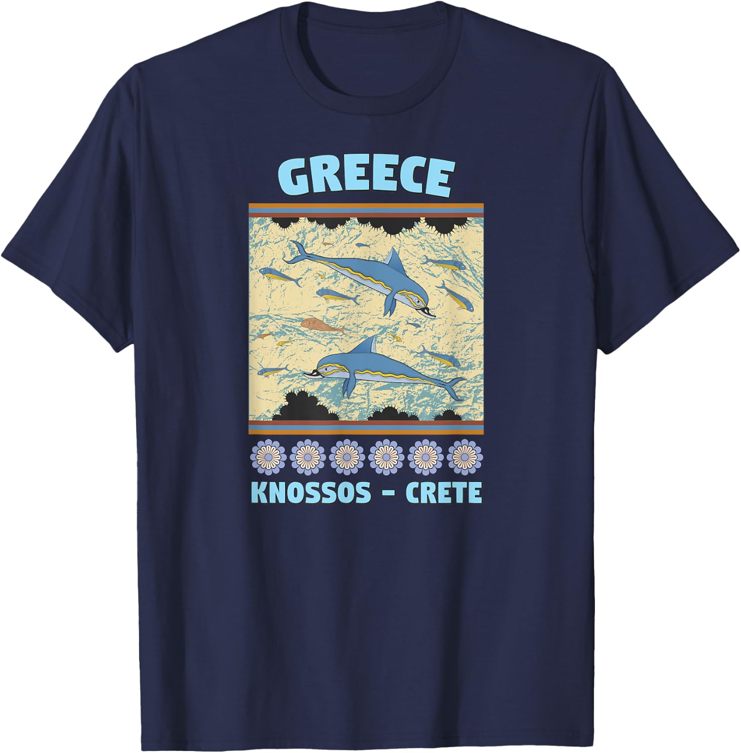Greece - Knossos - Crete T-Shirt - T-Shirt | Navy