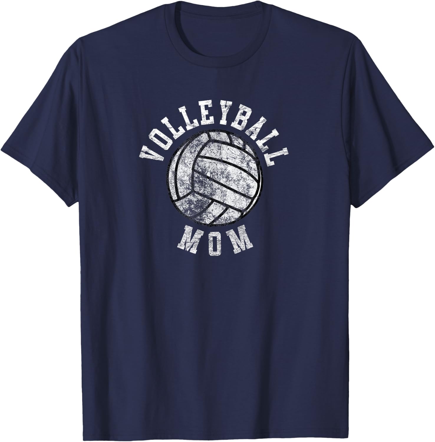 Vintage Volleyball Mom T-Shirt - T-Shirt | Navy