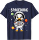 Space Rubber Duck Funny Astronaut Rubber Duckling Galaxy T-Shirt - T-Shirt | Navy