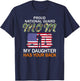 My Daughter Has Your Back-Proud National Guard Mom Army T-Shirt - T-Shirt | Navy