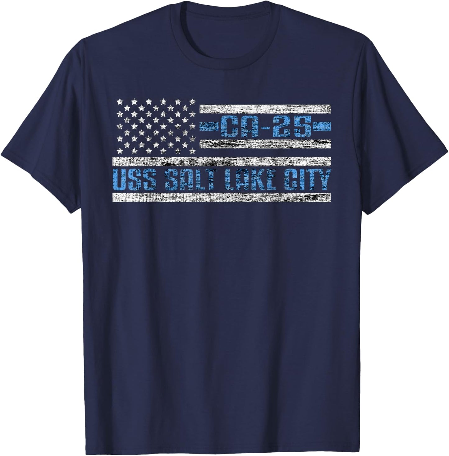 USS Salt Lake City World War Cruiser CA-25 US Army T-Shirt - T-Shirt | Navy