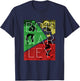 Bob Marley Soccer Split T-Shirt - T-Shirt | Navy