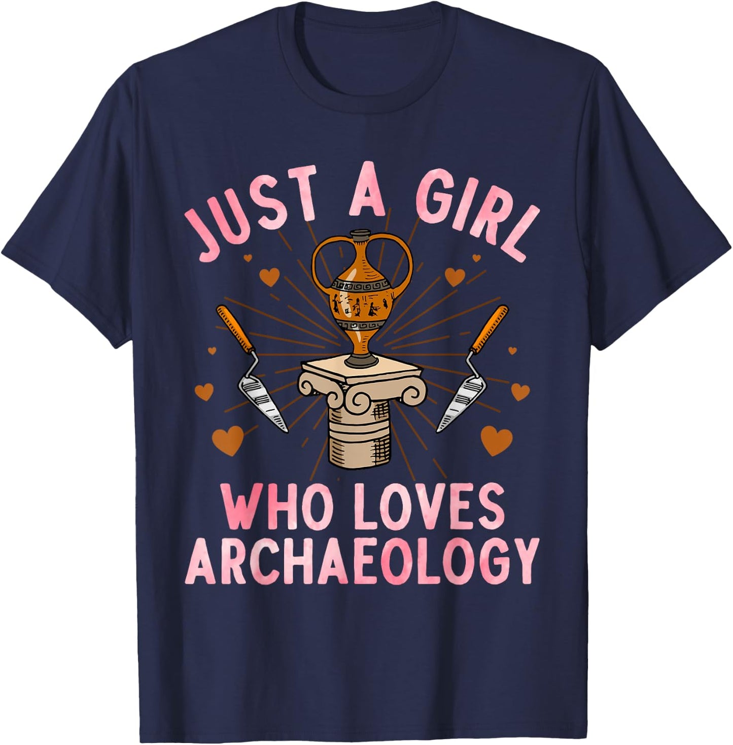 Archaeology Design Girls Archeology Archaeologist T-Shirt - T-Shirt | Navy
