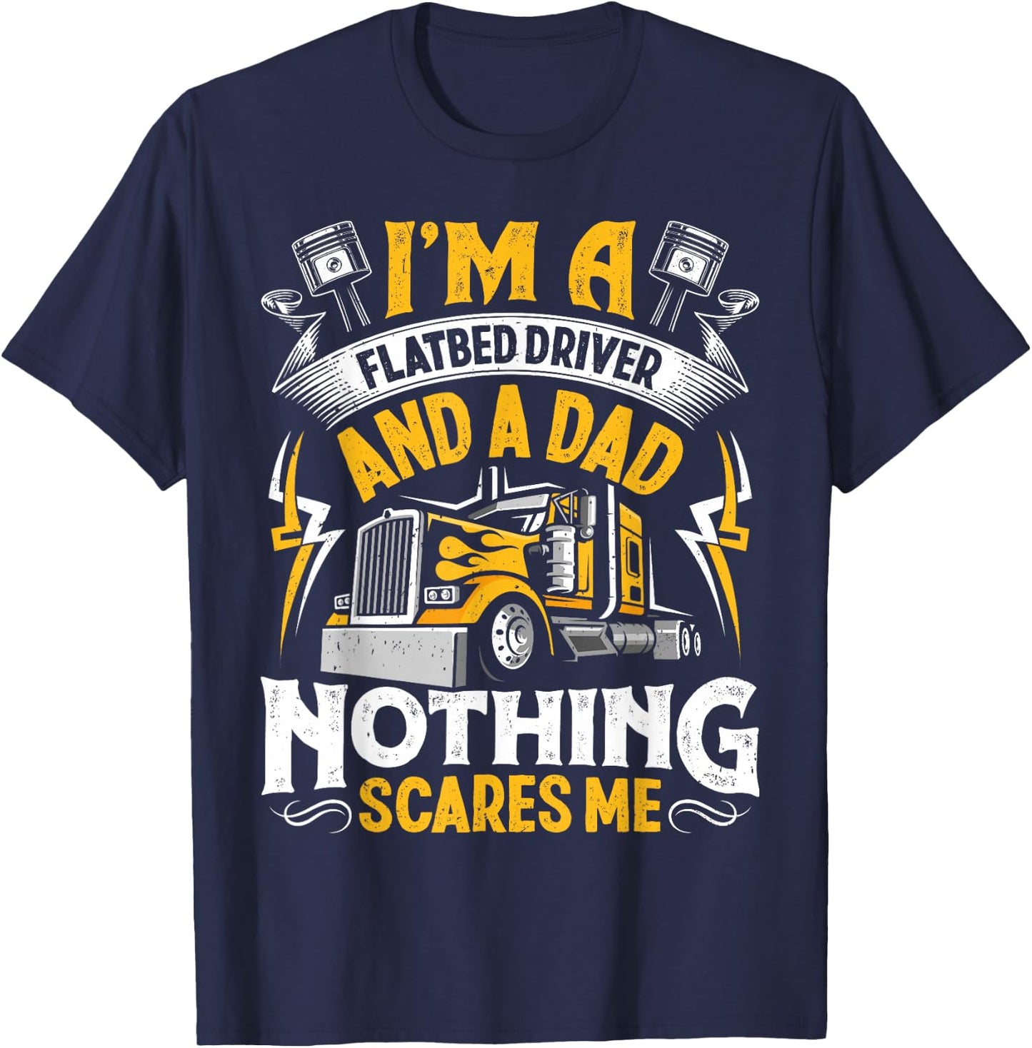 Flatbed Truck T-Shirt - T-Shirt | Navy