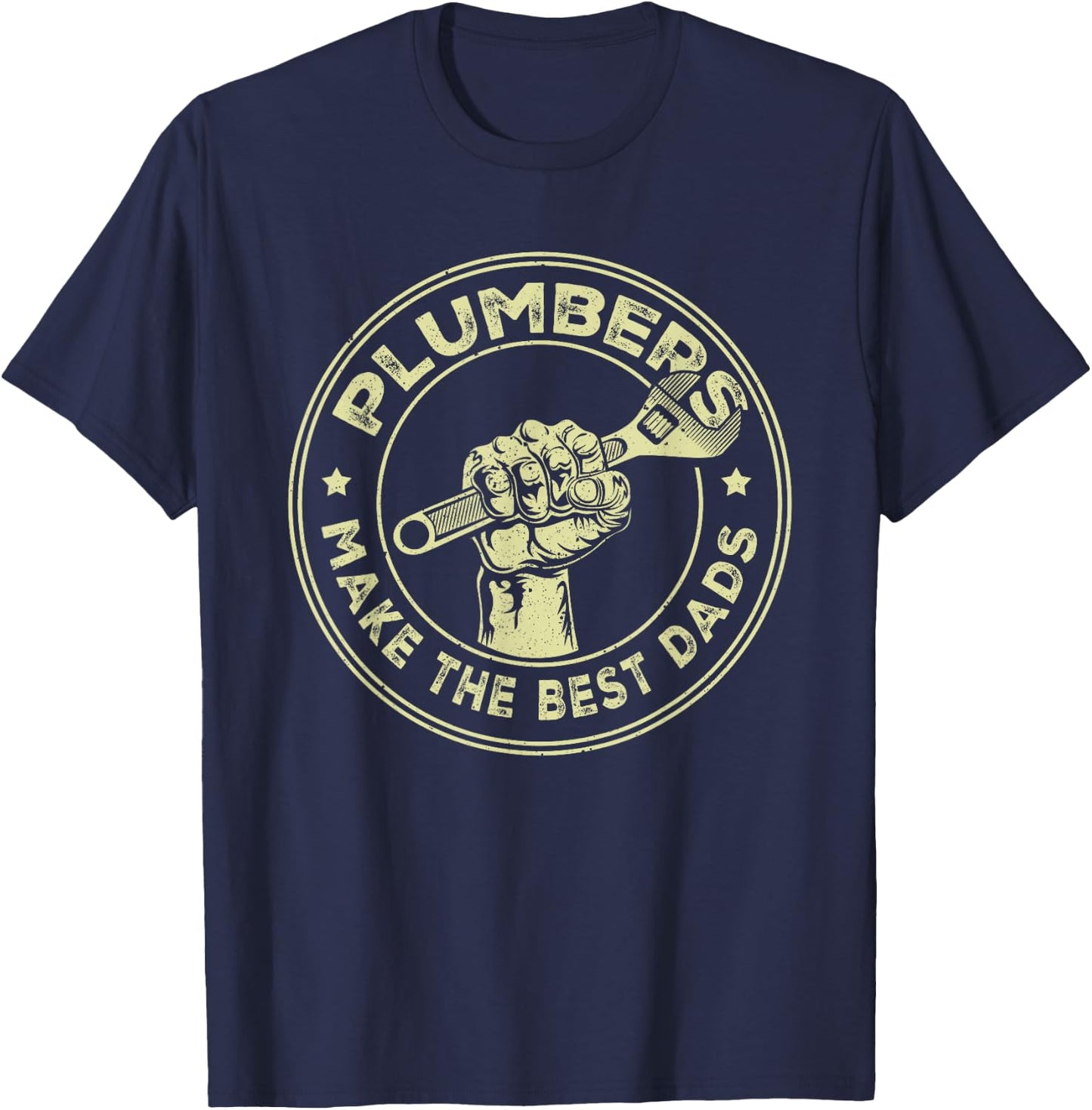 Plumbing Graphic Design Plumber Dad T-Shirt - T-Shirt | Navy