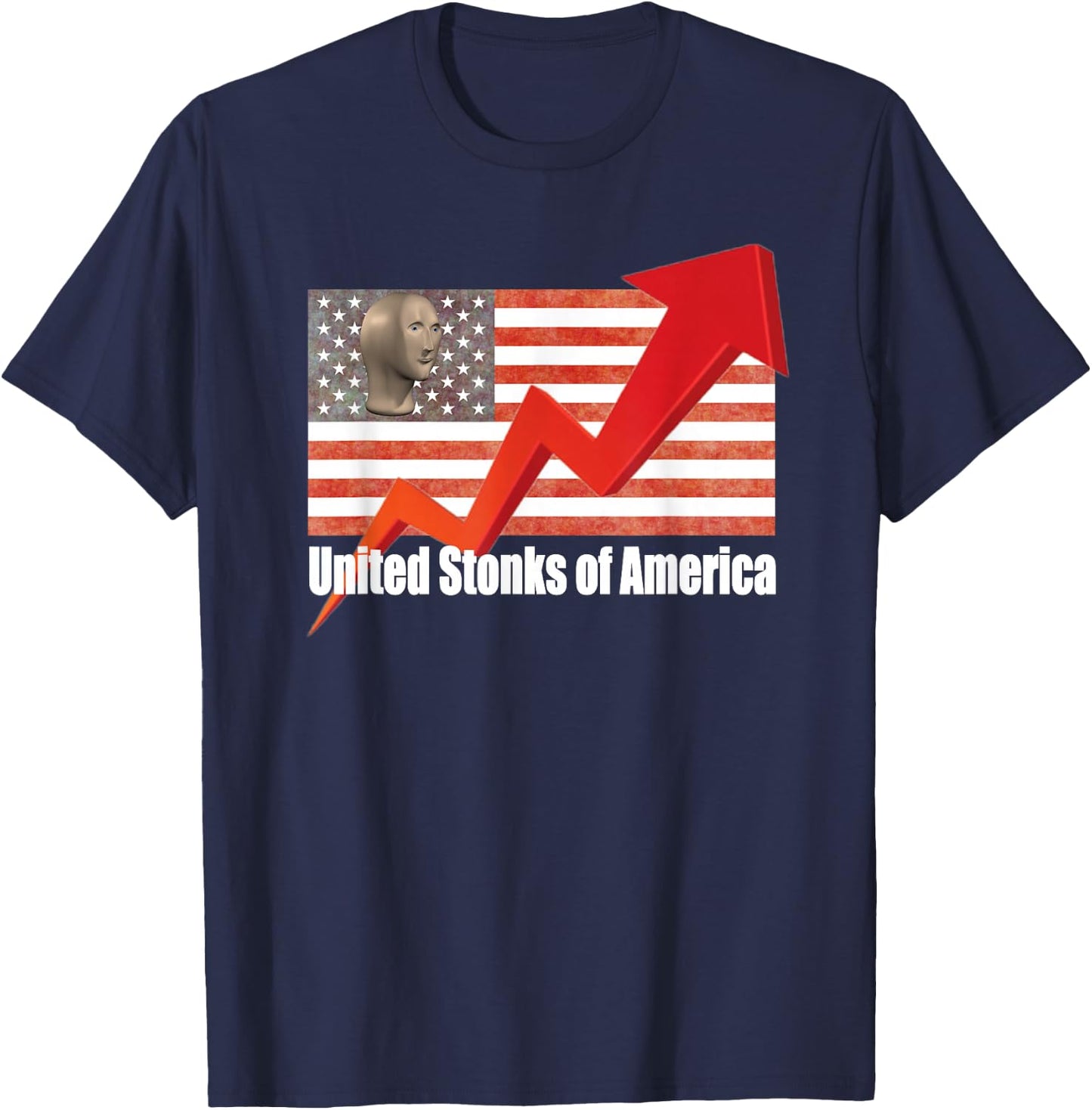 United Stonks Of America T-Shirt - T-Shirt | Navy