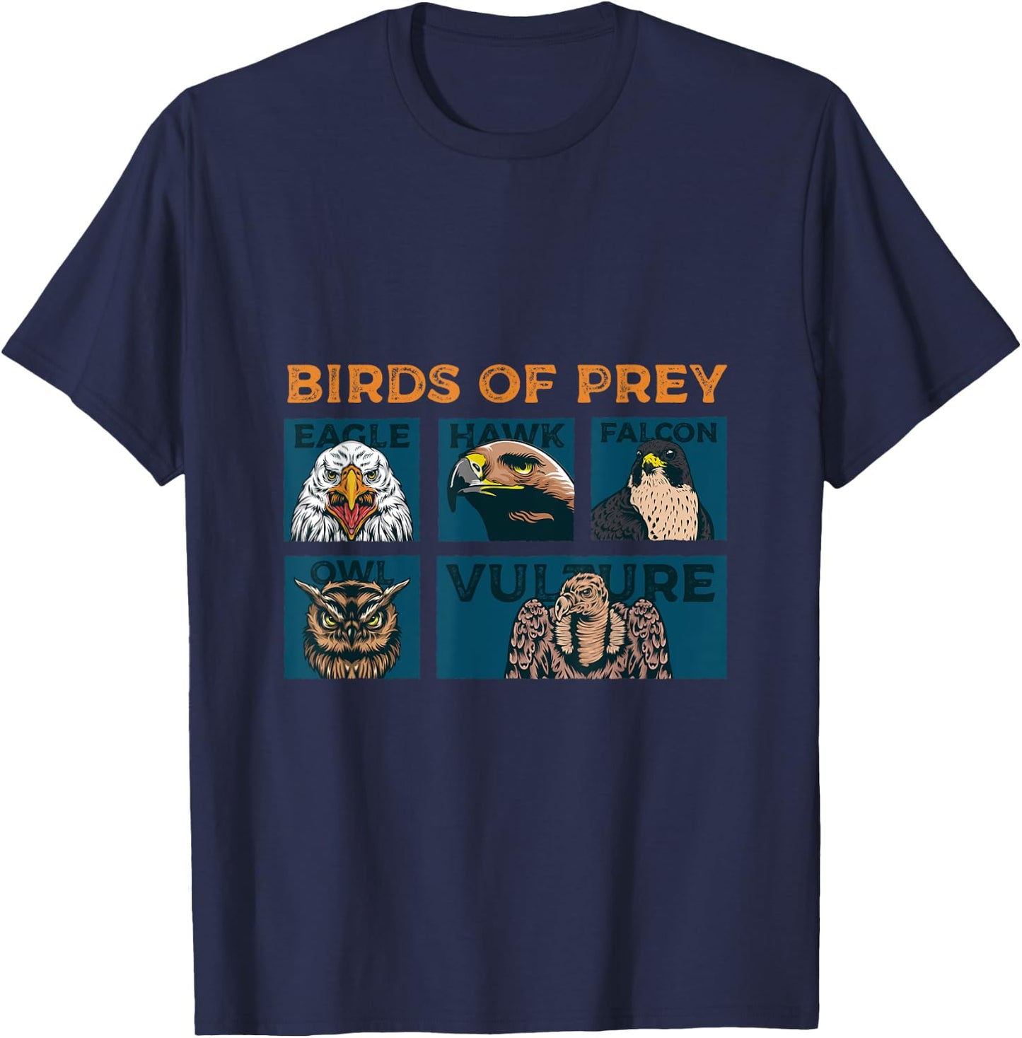 The Birds Of Prey Predator Animal Vulture T-Shirt - T-Shirt | Navy