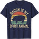 Bacon Is My Spirit Animal Gift Retro BBQ Costume Pork Grill T-Shirt - T-Shirt | Navy