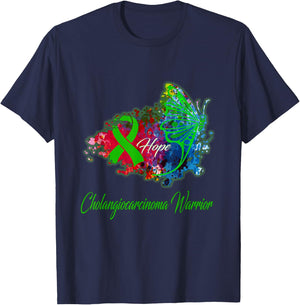 Cholangiocarcinoma Awareness T-Shirt - T-Shirt | Navy