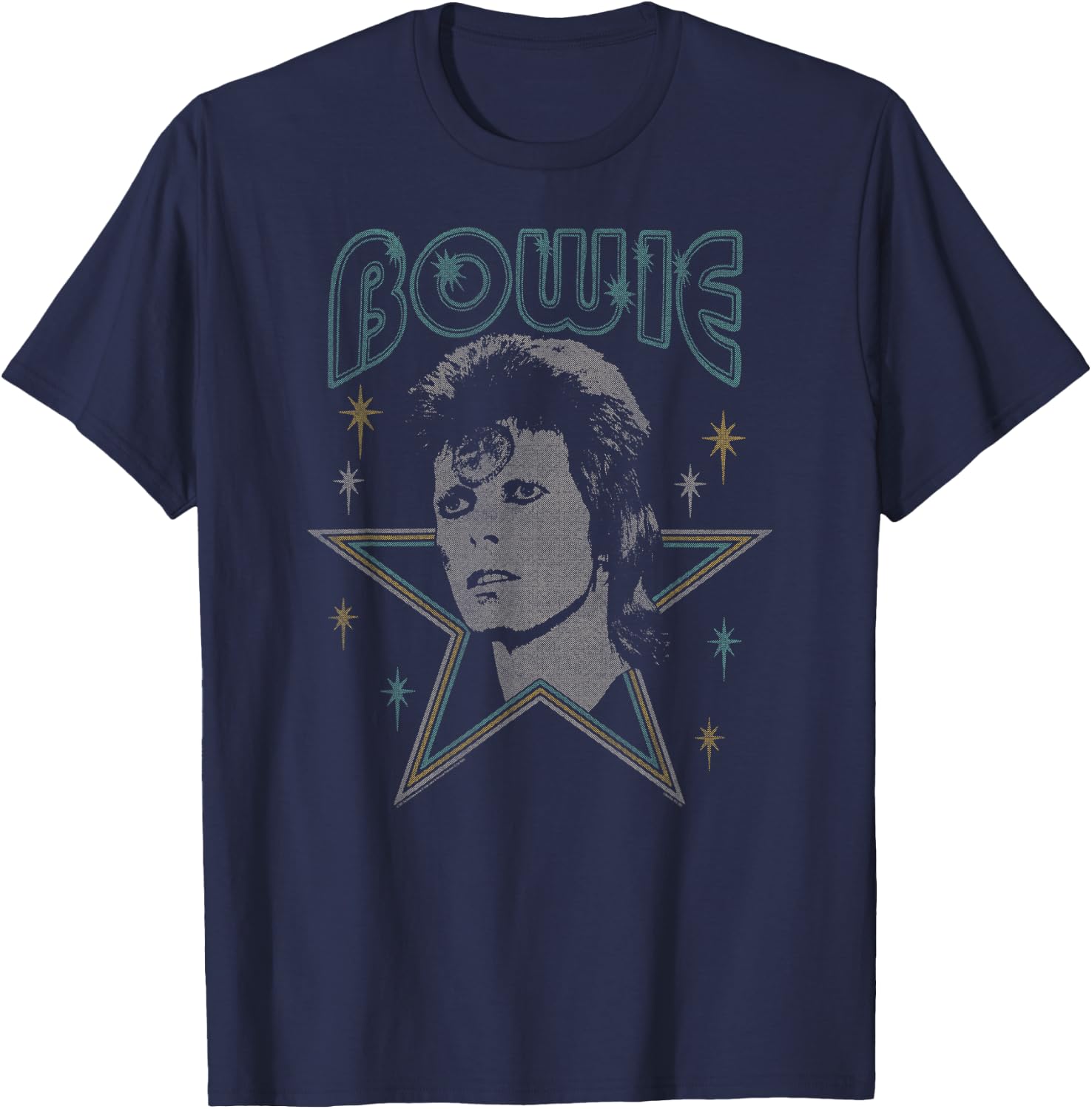 David Bowie - Blue Ziggy Stardust T-Shirt - T-Shirt | Navy