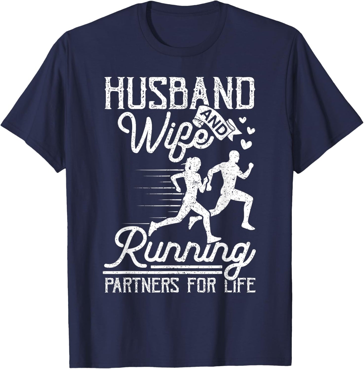 Fitness Running Shirt - Matching Couples Workout Outfits T-Shirt - T-Shirt | Navy