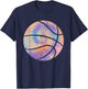 Basketball Tie Dye Colorful Rainbow Basketball Player Lover T-Shirt - T-Shirt | Navy