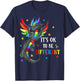 Autism Awareness Day Dragon Gift, It's Ok To Be Different T-Shirt - T-Shirt | Navy