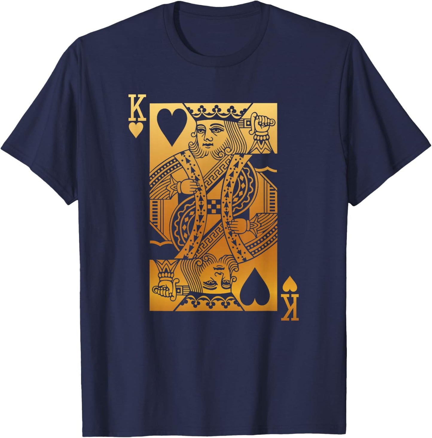King of Hearts Card T-Shirt - T-Shirt | Navy