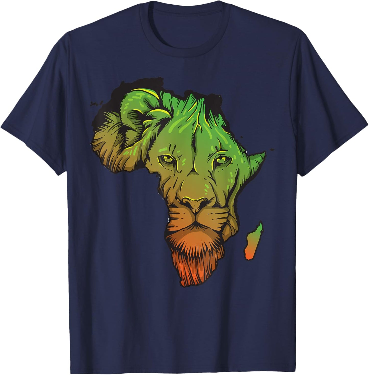 Proud of Africa | Cute Africa Tourist Gift T-Shirt - T-Shirt | Navy