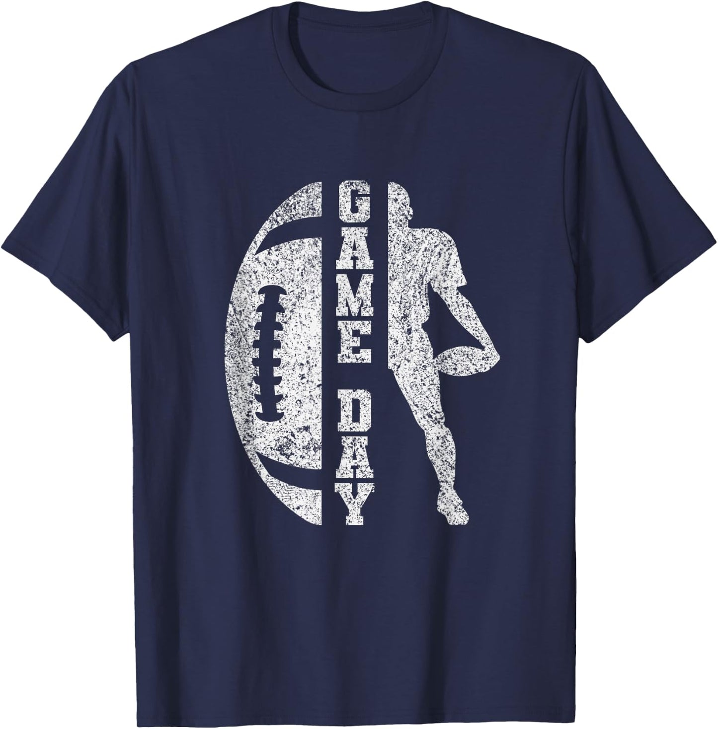 Game Day Football - Cute Football Top T-Shirt - T-Shirt | Navy